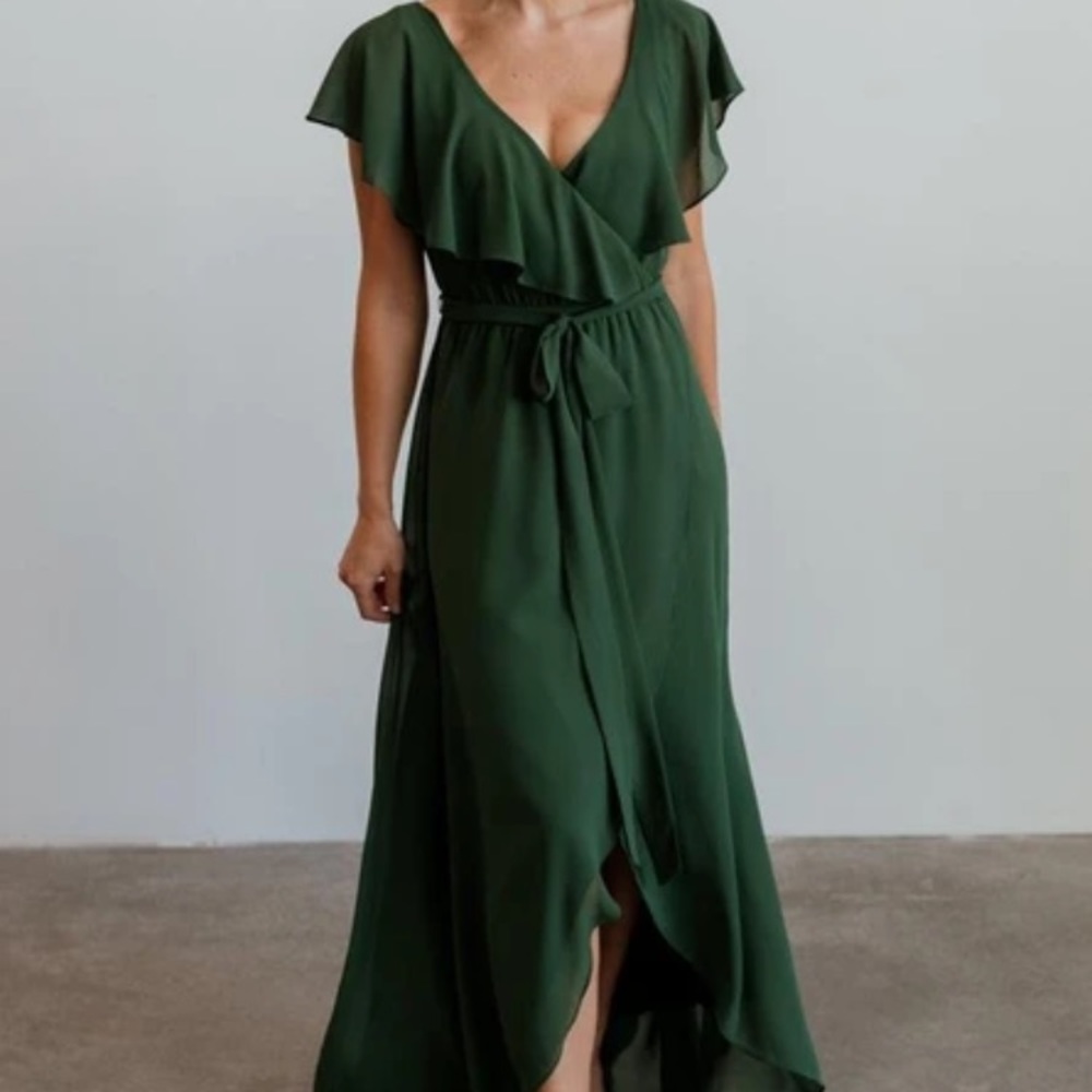 Evergreen Baltic Born Ruffle Dress (MISSING BELT)